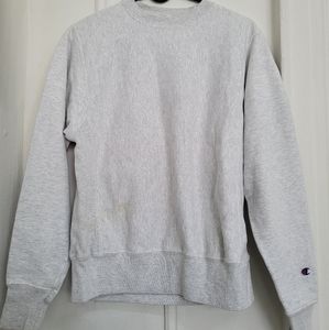 Champion Light Gray Pullover Crewneck